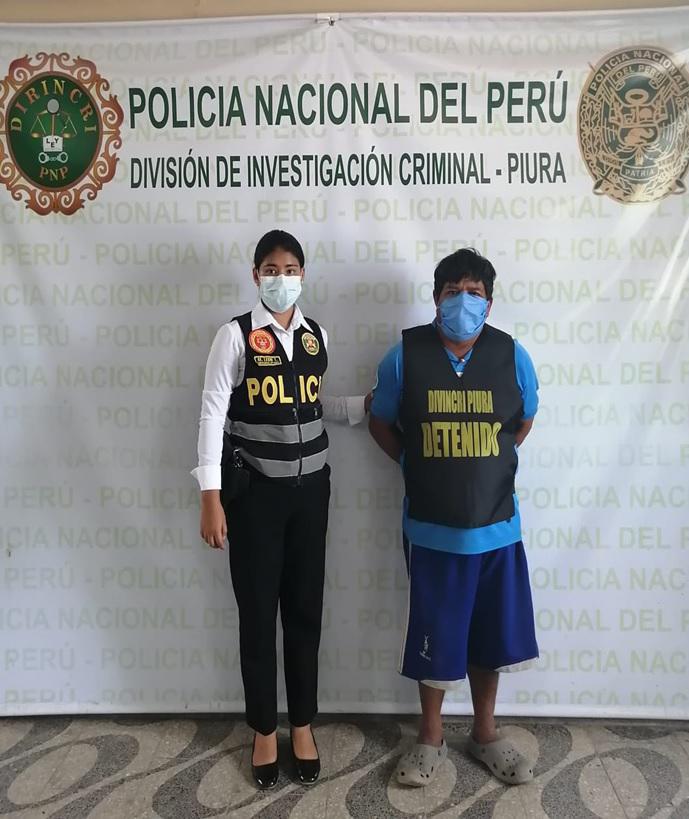 Piura. Agricultor fue denunciado por su hija y la Policía lo detuvo en su casa cuando cumplía el aislamiento social obligatorio. (GEC)