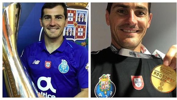 ​Iker Casillas celebró título del Porto con pisco (VIDEO)