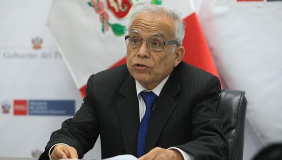 El ministro Aníbal Torres comentó el pronunciamiento de la CIDH. (Foto: archivo GEC)