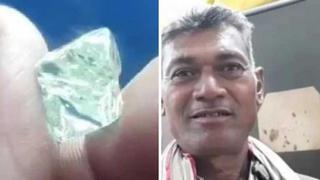 Agricultor de la India se vuelve rico tras encontrar diamantes en sus tierras 