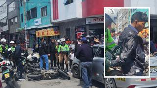 Por Cristo Morado capturan a sujetos que huían con moto reportada como robada en Huancayo