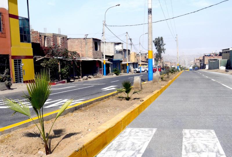 Villa El Salvador inaugura más pistas de concreto