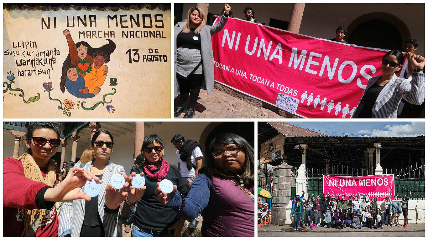 #NiUnaMenos: "Desde Cusco llamamos a todas las mujeres del Perú a no dejarse pisotear"
