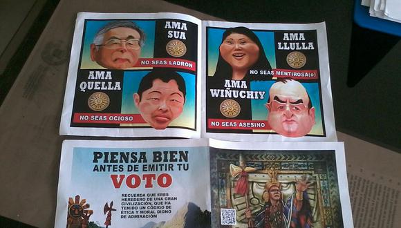 Elecciones 2016: Dejan volantes contra Keiko Fujimori cerca a local de votación en Chiclayo