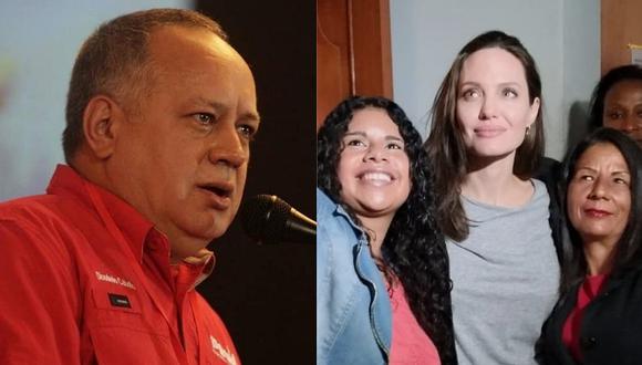 Angelina Jolie: Diosdado Cabello critica a actriz por visitar a venezolanos en Perú