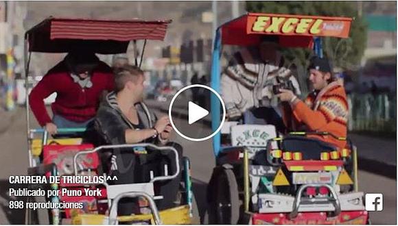 Facebook: Divertida carrera de turistas montados en peculiares vehículos es viral