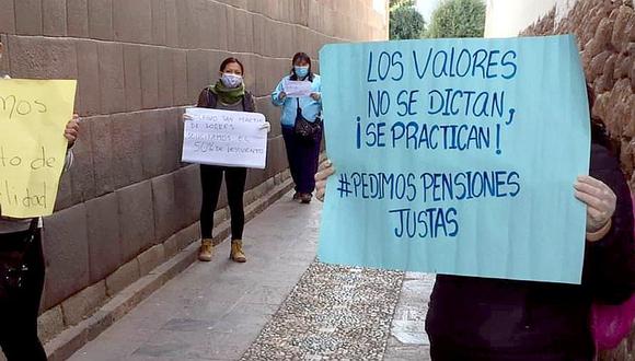 COVID-19: detienen a padres de familia que reclamaban por rebaja de pensiones en Cusco