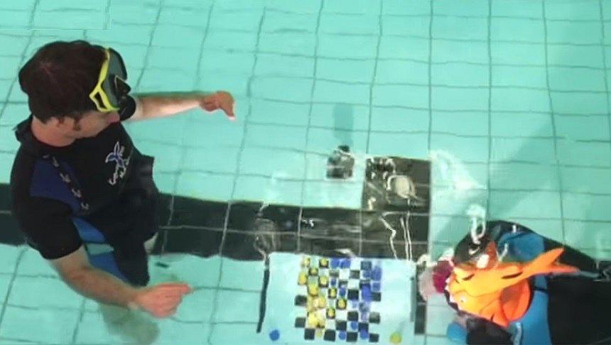 Realizan Campeonato Mundial de Ajedrez bajo el agua ante ola de calor (VIDEO)