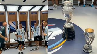 Selección de Argentina: los jugadores celebraron en los camerinos tras vencer a Italia