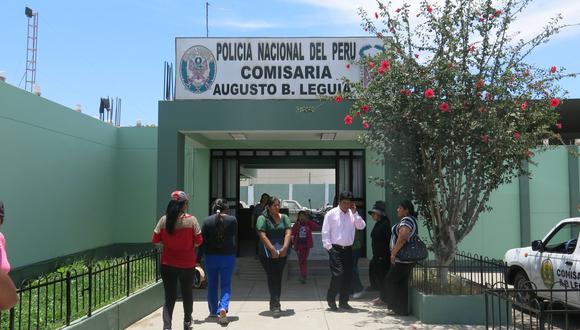 En la comisaría del centro poblado Leguía fue presentada la denuncia. (Foto: Difusión)