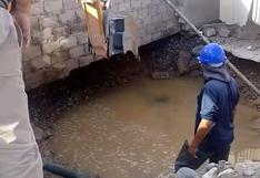 Tacna: Se rompe tubería de 14 pulgadas que pasaba debajo de casa