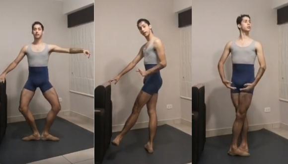 Profesor de ballet en transmisión en vivo recibe comentarios homofóbicos. | Foto: Captura de pantalla
