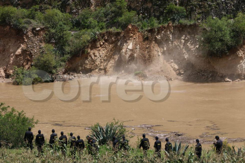 Colapsan vías de ferrocarril Huancayo - Huancavelica (Video)