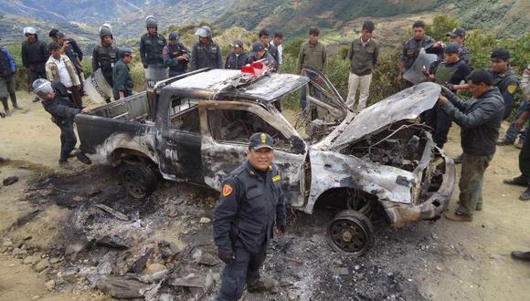 Ucayali: pobladores de Santa Cruz queman patrullero 