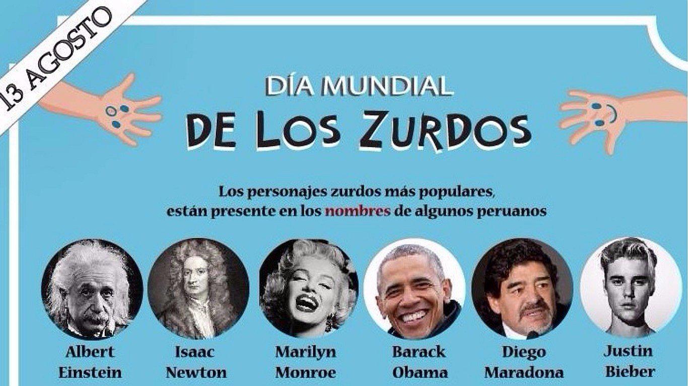 ​Día Internacional de la Zurdera: peruanos que llevan nombres de famosos personajes zurdos (FOTO)