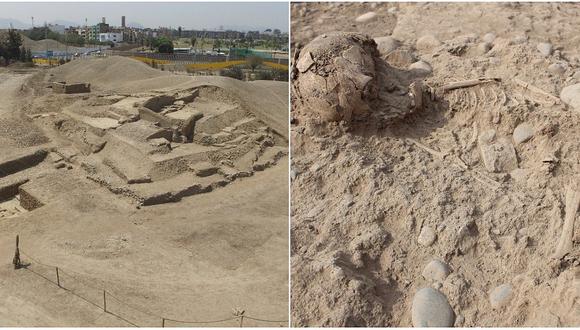 Hallan dos restos humanos en la Huaca el Rosal (FOTOS)