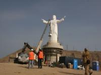 García inspecciona últimos acabados del "Cristo del Pacífico"