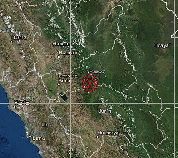 Temblor en Pasco: Sismo de magnitud 3.6 se registró en Oxapampa