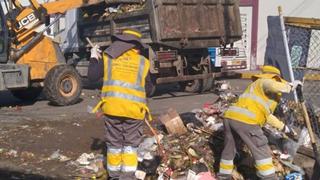 Trabajadores recolectaron 30 toneladas de basura del mercado Río Seco