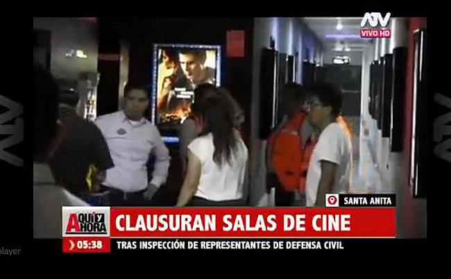 Santa Anita: Clausuran salas de cine de centro comercial que eran una "bomba de tiempo"