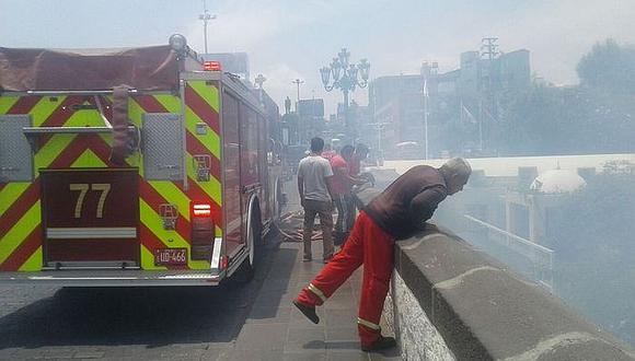 ​Amago de incendio en Puente Grau asusta a transeúntes