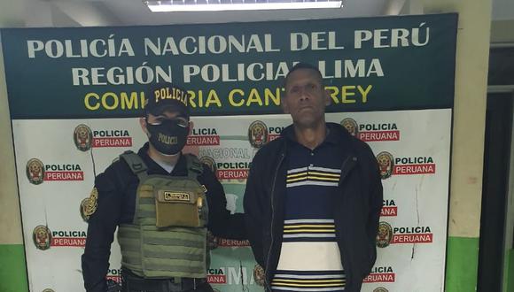 Luis Piñero fue capturado por agentes de la comisaría de Canto Rey. (PNP)