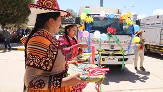 Entregan camiones para potenciar producción agropecuaria en Quiñota - Cusco