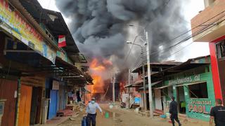 Incendio de gran magnitud afectó 70 viviendas en el barrio Chino de Madre de Dios