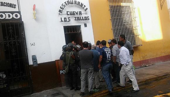 Frustran desalojo en local de centro histórico de Trujillo (VÍDEO) 