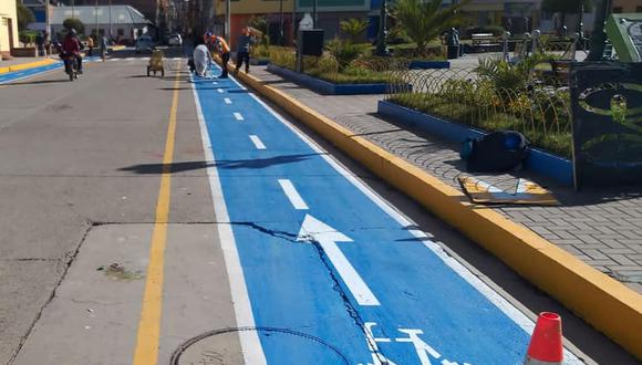 Puno: señalizan ciclovías para promover el uso de bicicletas como medio de transporte.