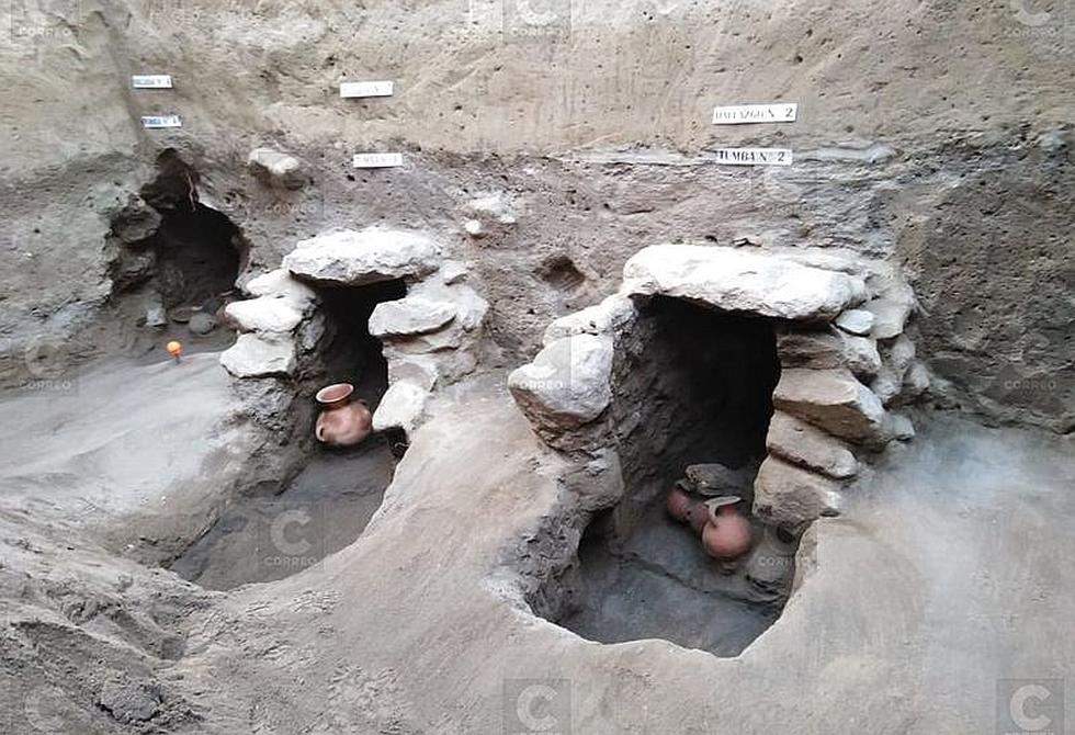 Encuentran tres momias preincas en el Centro Histórico de Arequipa (FOTOS)