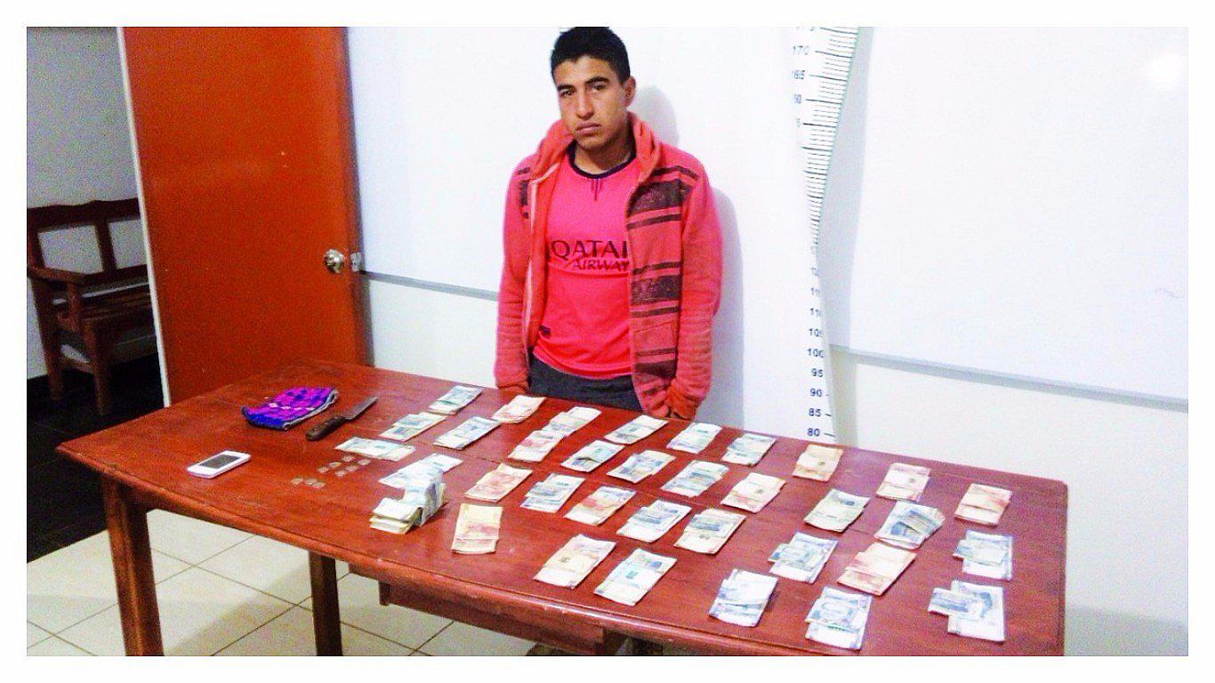 Capturan a presunto delincuente luego de robar 35,000 soles
