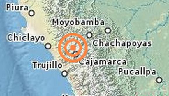 Sismo de 3.8 grados se registró en Cajamarca 