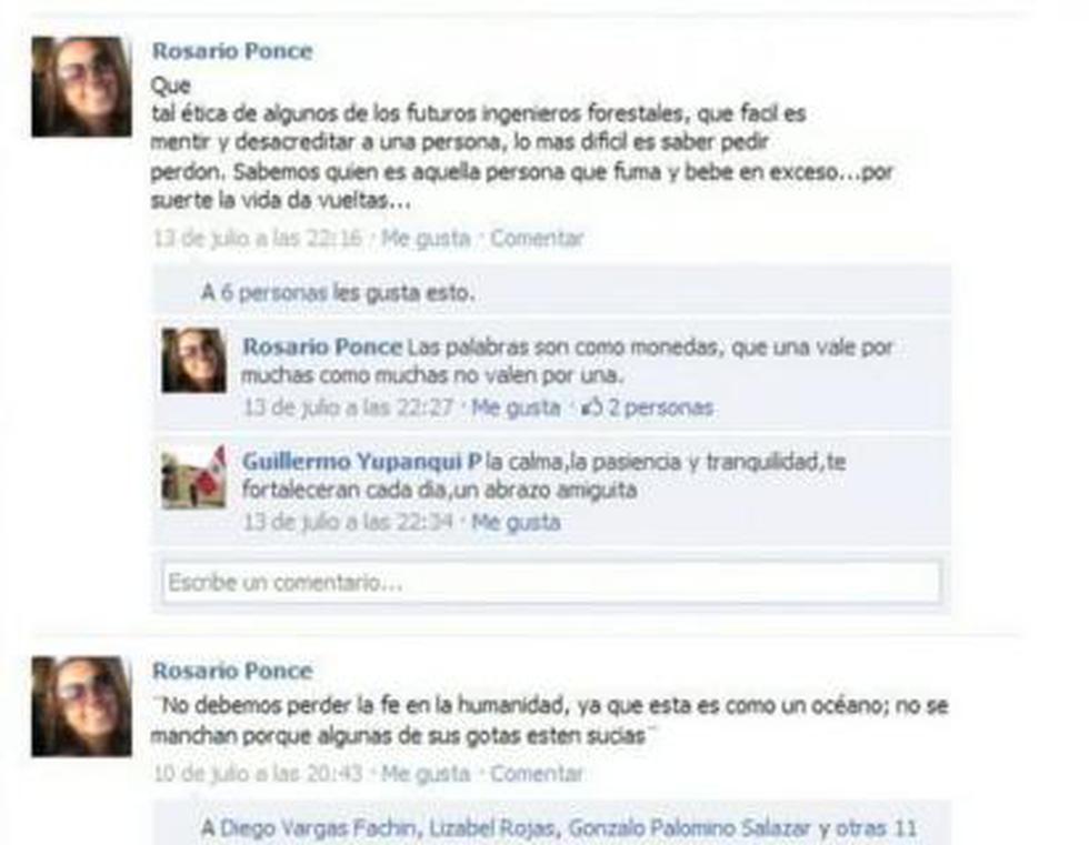 Pocas frases sobre Ciro: La palabra de Rosario Ponce en Facebook