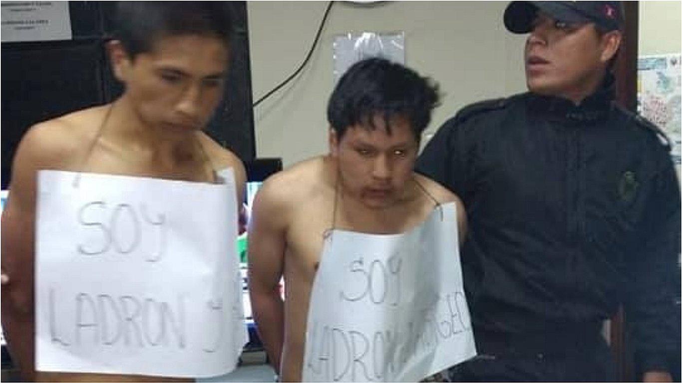 Dos presuntos hampones son castigados por los ronderos (VIDEO)