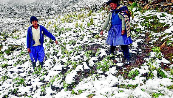 Senamhi anuncia lluvias y nevada en la sierra central del país