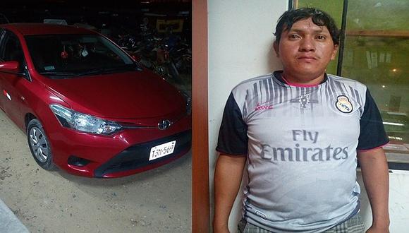 Tumbes: La Policía recupera auto robado por falso pasajero
