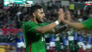 México vs. Suecia: Alexis Vega anotó el 1-1 del conjunto azteca