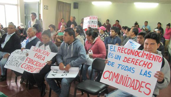 Pobladores de Mituccasa exigen ser reconocidos como comunidad campesina