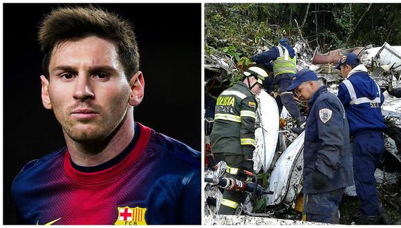 Chapecoense: así Lionel Messi y otros futbolistas del mundo lamentan trágico accidente 