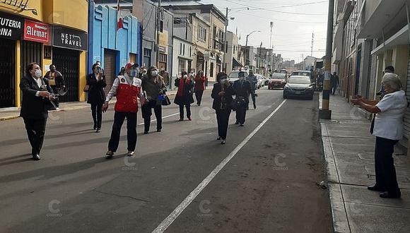 Marchan por suspensión de Paseo de la Bandera en Tacna