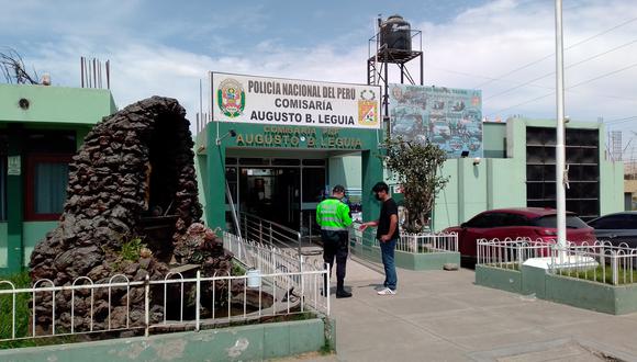 Efectivos de la Comisaría de Leguía detuvieron a los presuntos responsables. (Foto: Adrian Apaza)