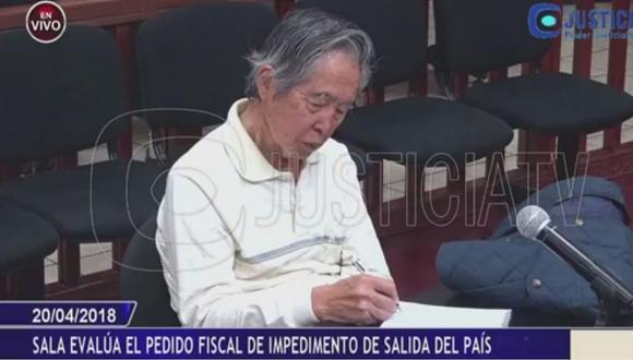 Poder Judicial deja al voto impedimento de salida del país para Alberto Fujimori