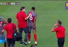 Marcos López se lesionó y salió cojeando durante el Perú vs. Panamá (VIDEO)