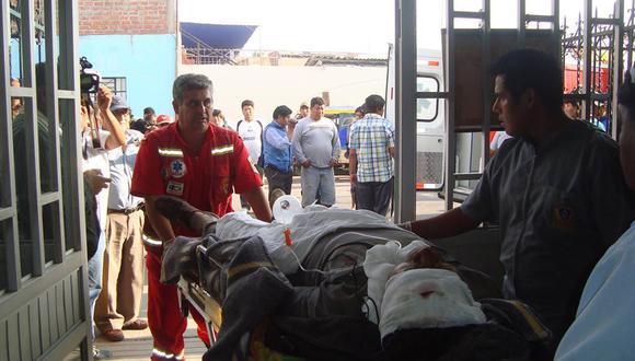 Relación de heridos del accidente en Camaná