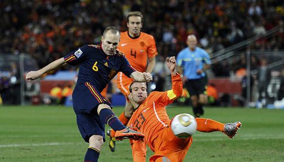 Brasil 2014: Siga EN VIVO el partido España 1 - 5 Holanda