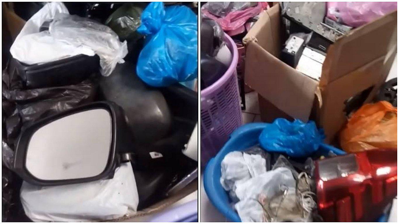Sorprenden a receptadores con autopartes robadas (VIDEO) 