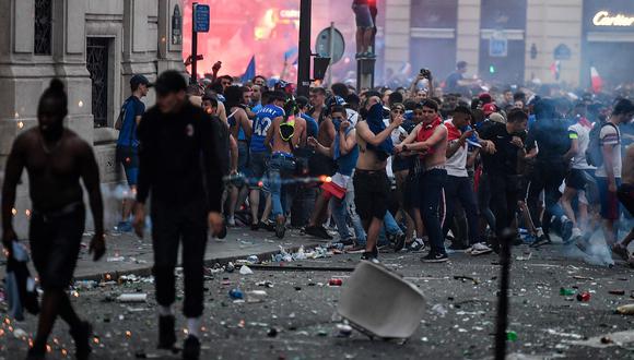 Casi 300 personas detenidas en Francia durante celebraciones por el Mundial