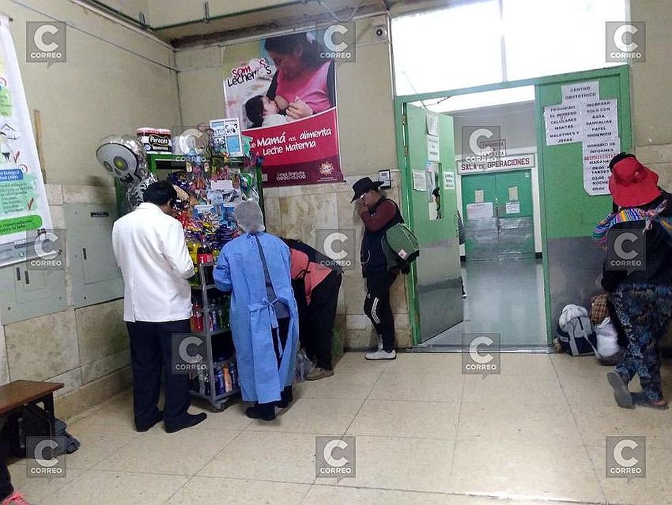 Venden comida chatarra al interior de un hospital de Arequipa (FOTOS)