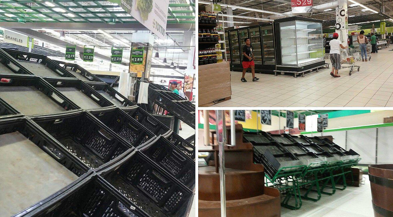 Desabastecimiento de alimentos en centros comerciales de Trujillo (VIDEO) 